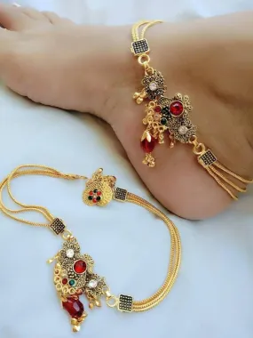 Glamup Royal look with Rajasthani Payal, Anklets Women and Girl Fashion