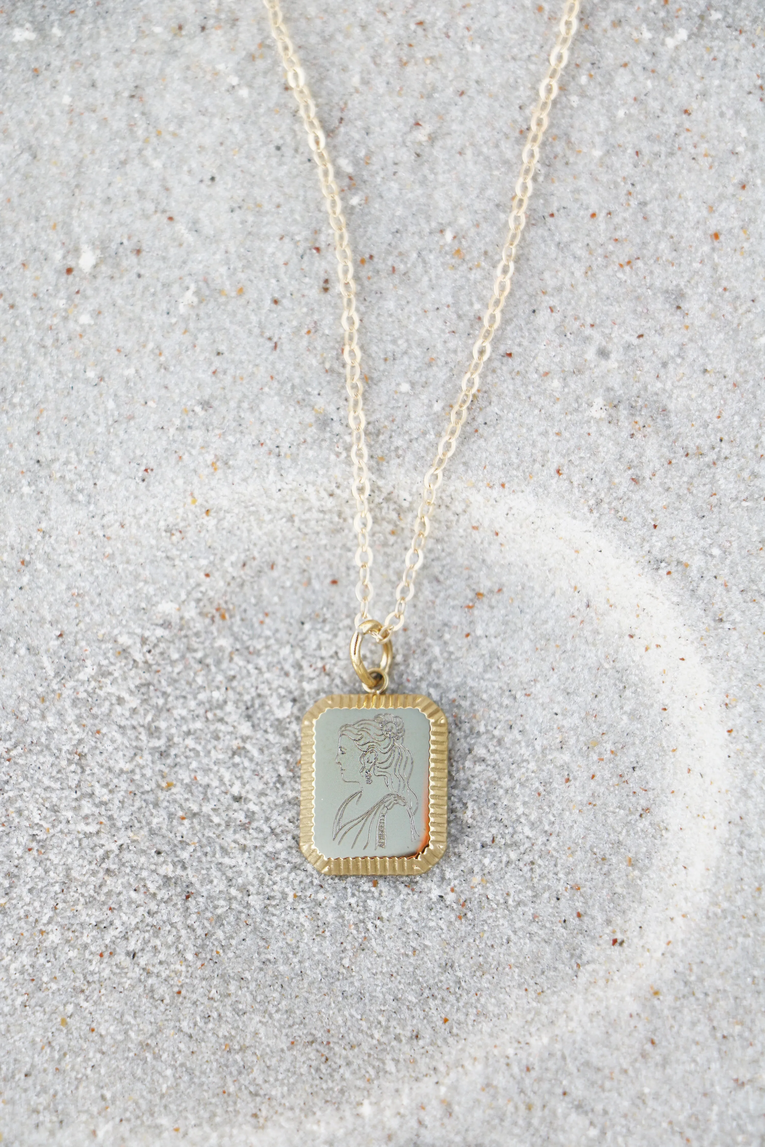 goddess necklace { silver   gold }