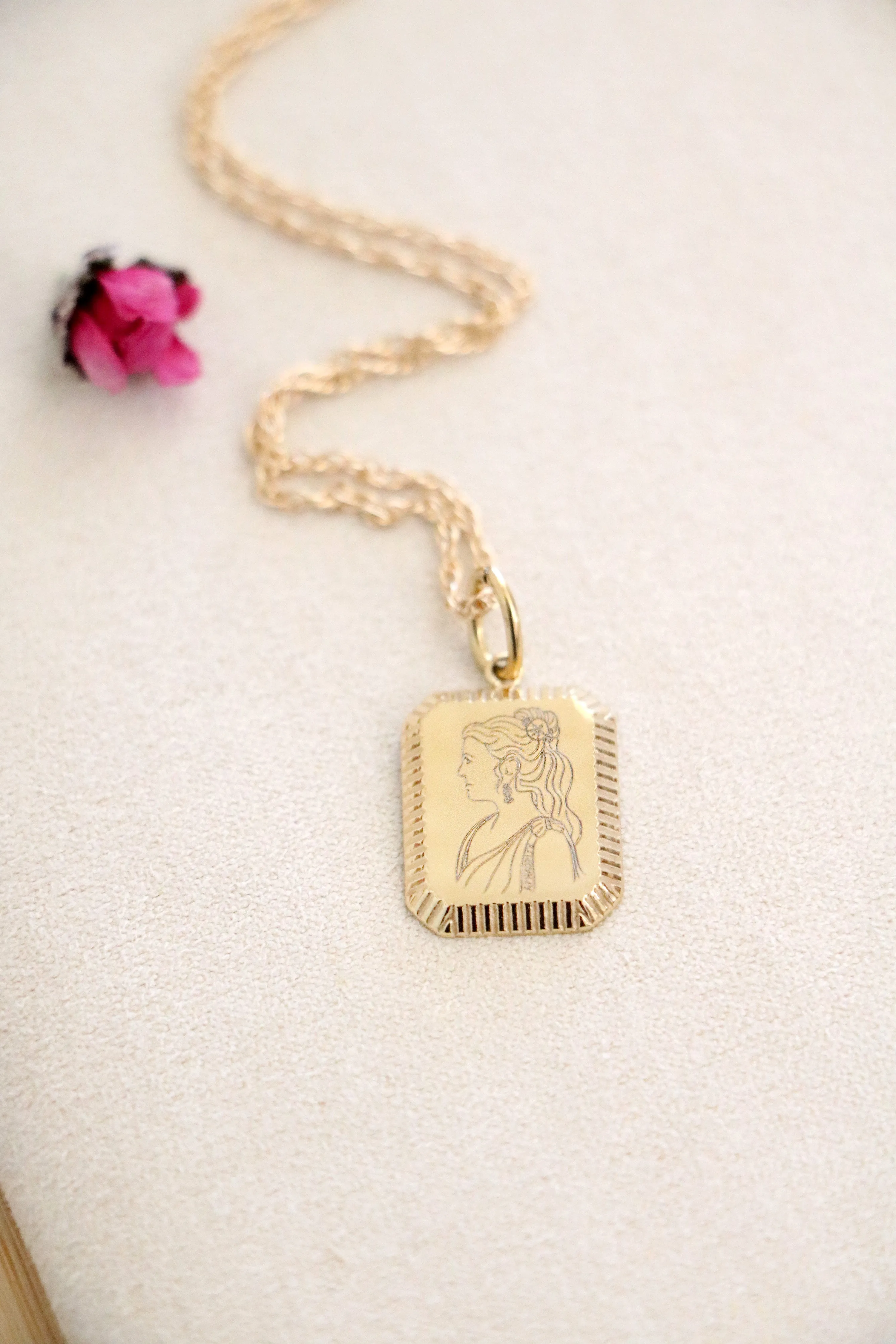 goddess necklace { silver   gold }