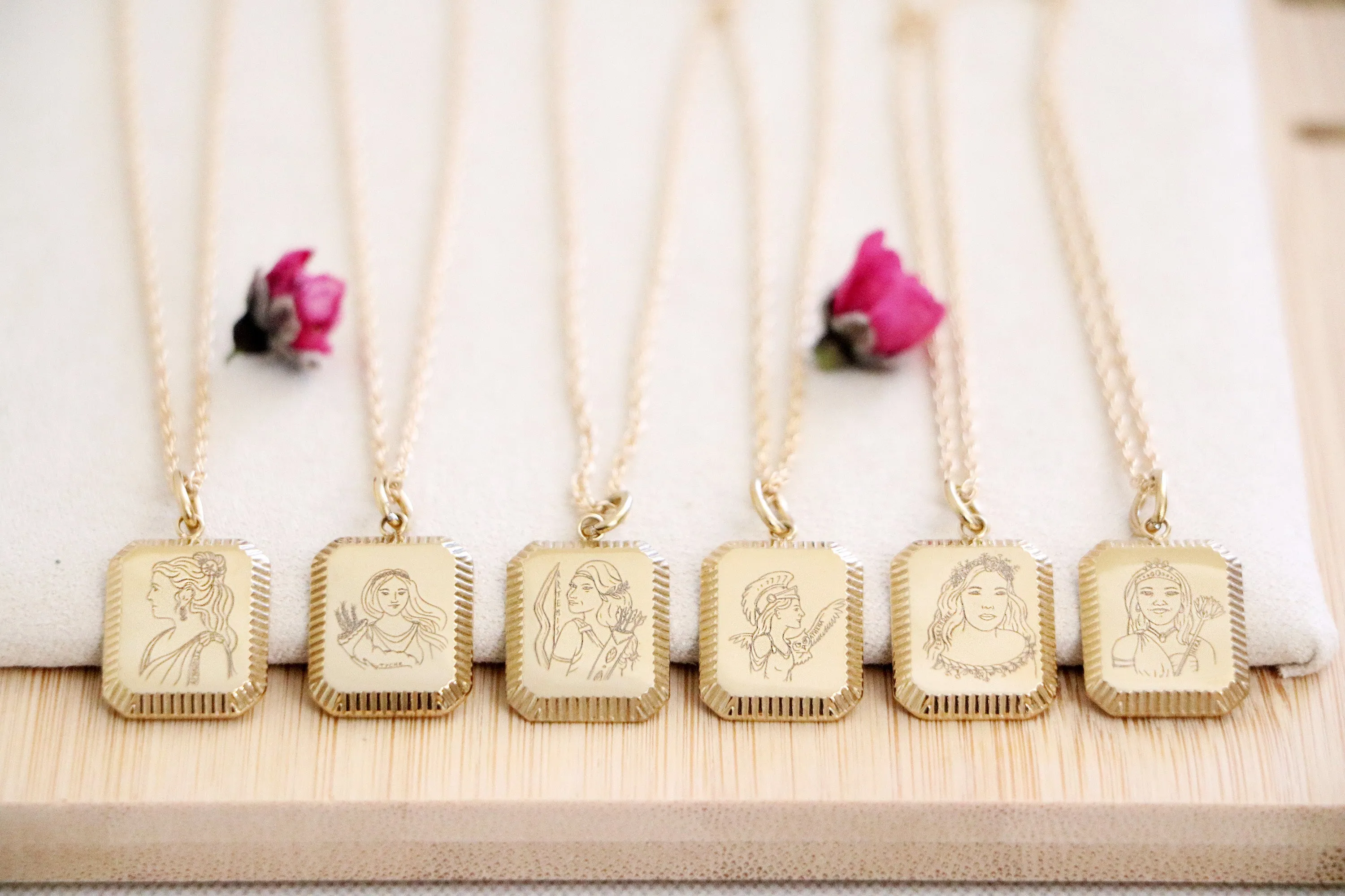 goddess necklace { silver   gold }
