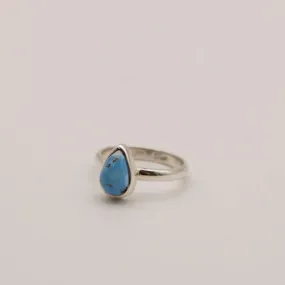 Golden Hill Turquoise Sterling Silver Ring- Size 7