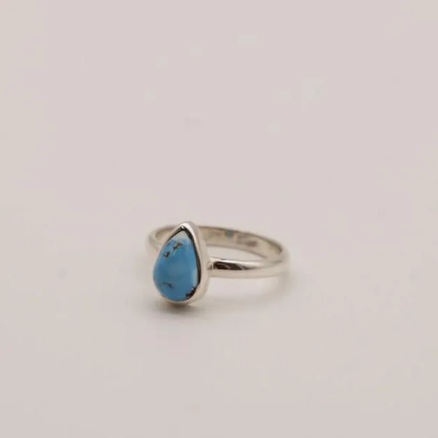 Golden Hill Turquoise Sterling Silver Ring- Size 7