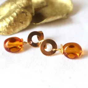Golden Orb Earrings