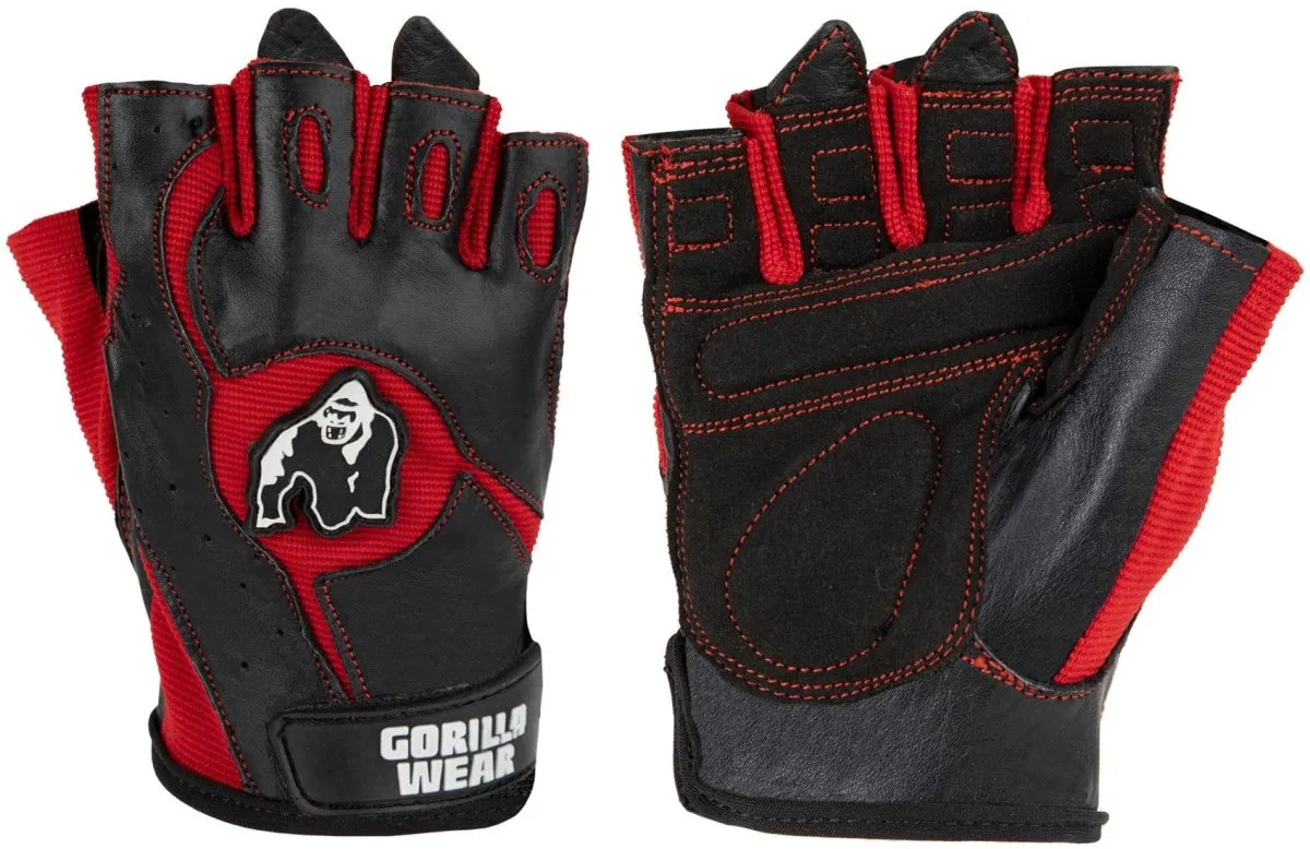 Gorilla Wear Mitchell Training Gloves - Black/Red