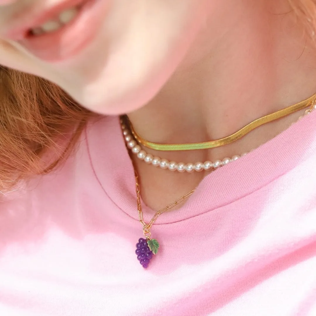 Grape Cluster Necklace