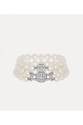 Graziella Three Row Pearl