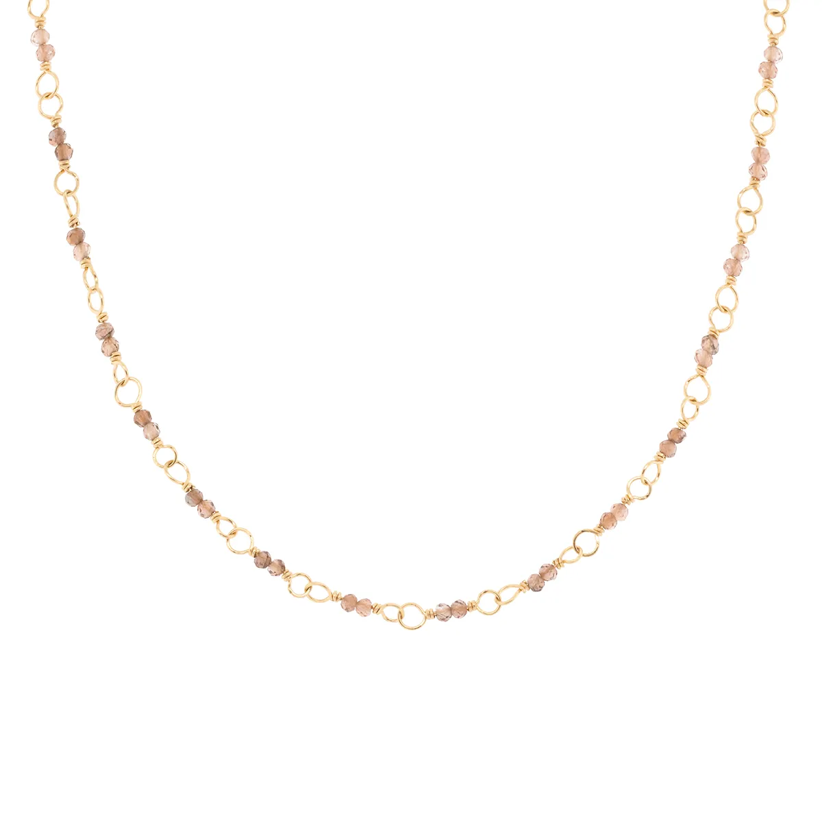 Hand-Tied Natural Gemstone Necklace