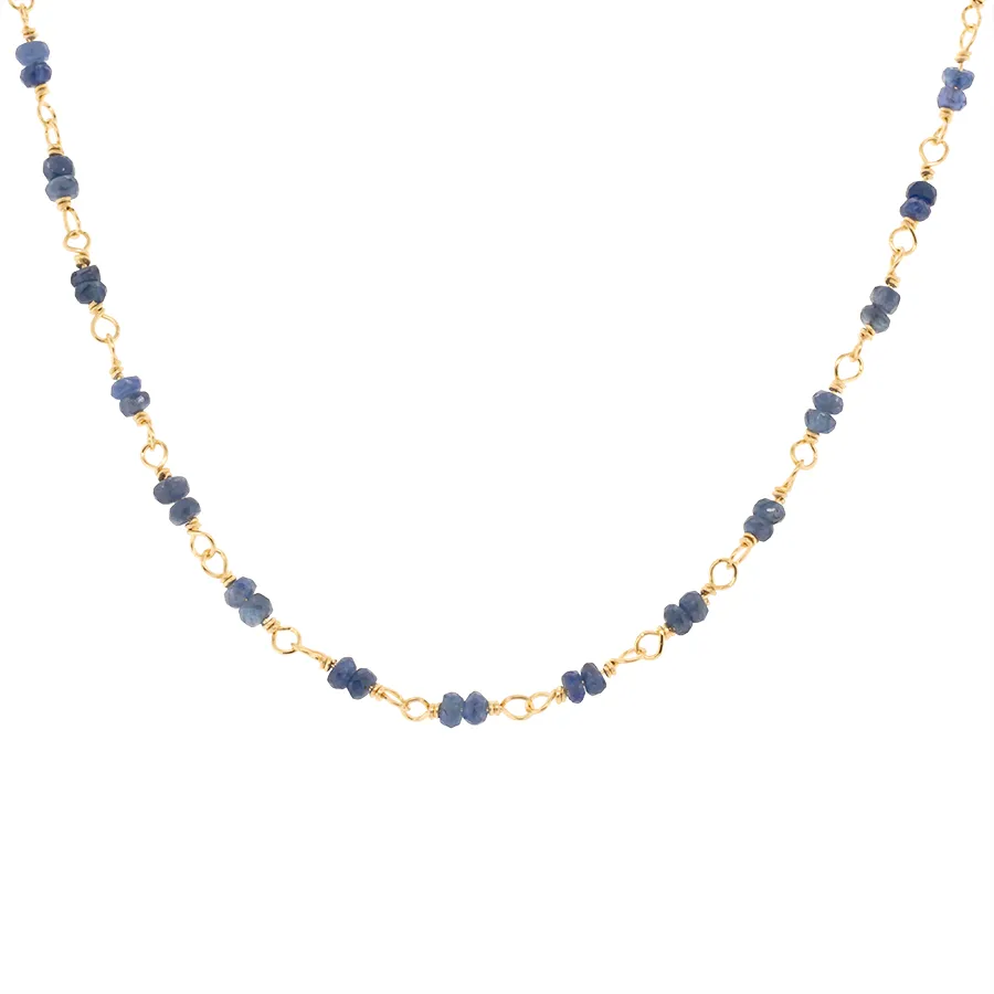 Hand-Tied Natural Gemstone Necklace