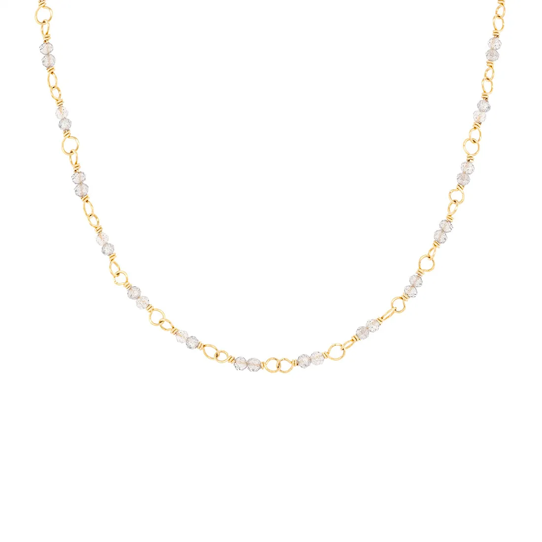Hand-Tied Natural Gemstone Necklace