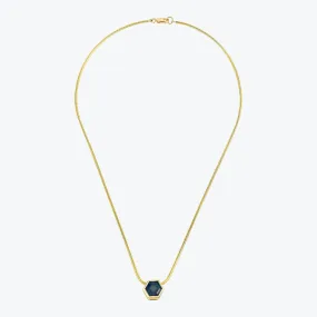 Hexagon Gem Necklace