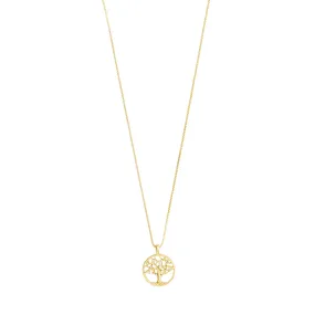 IBEN recycled tree-of-life necklace gold-plated