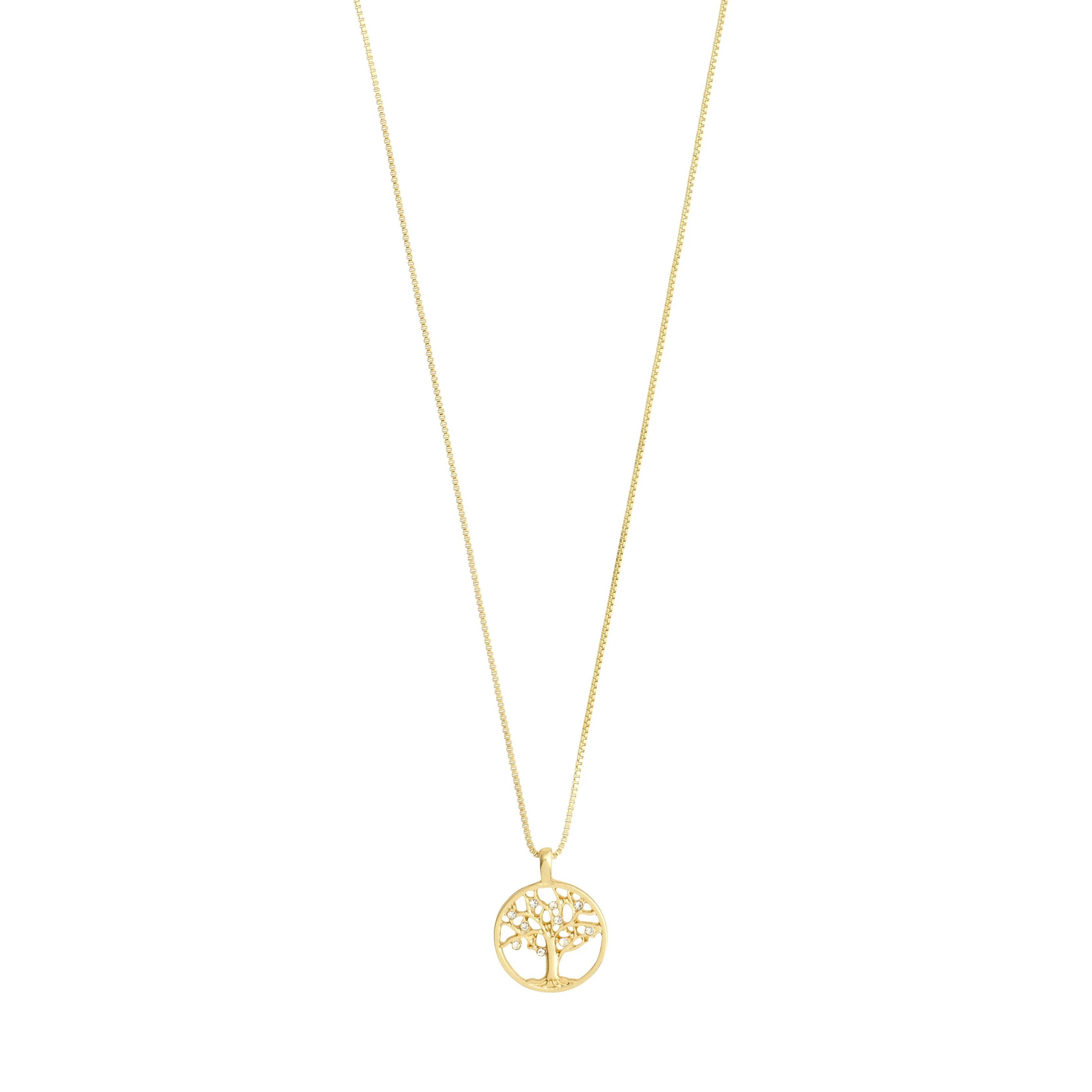 IBEN recycled tree-of-life necklace gold-plated