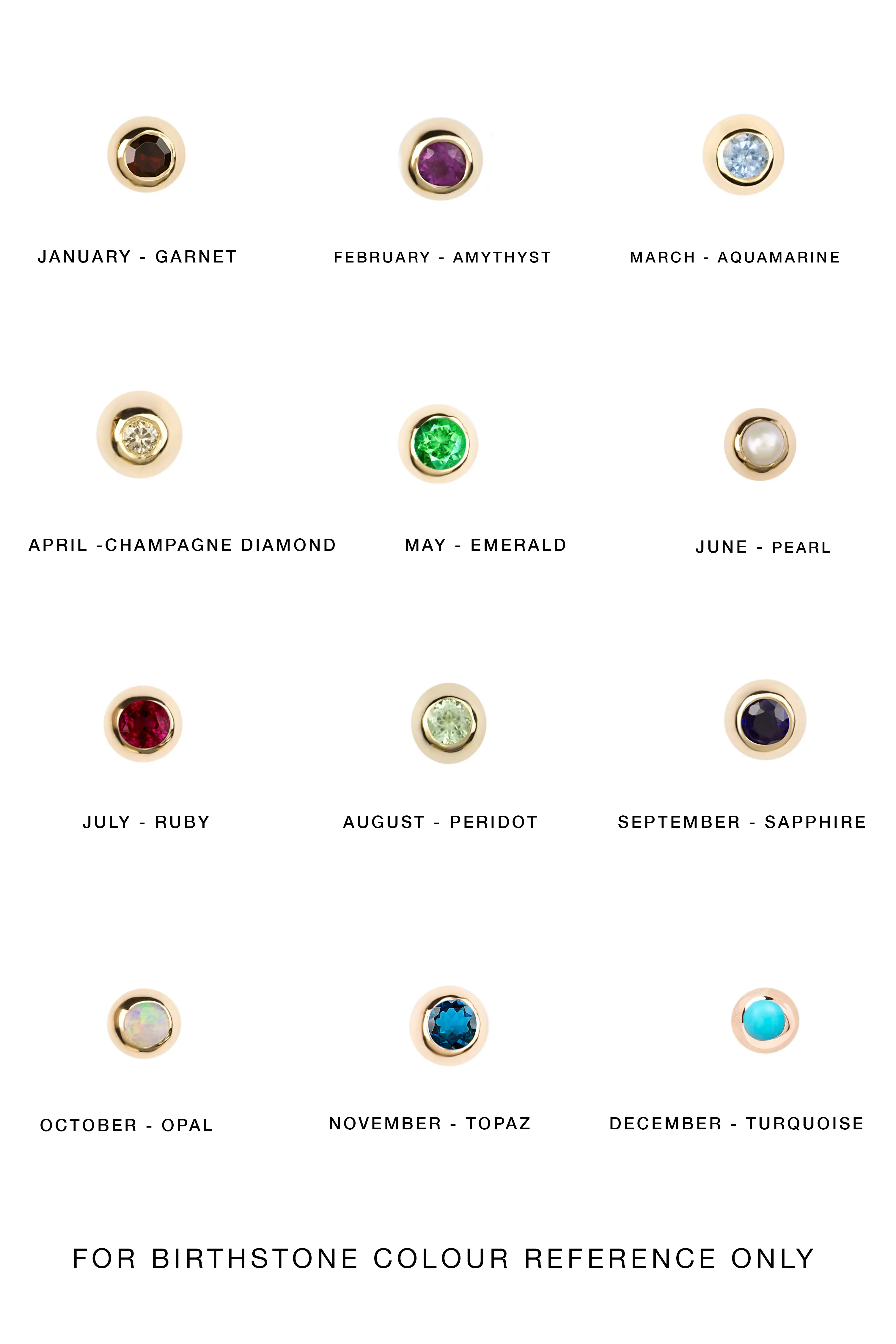 INITIAL BIRTHSTONE CONNECT LETTER NECKLACE