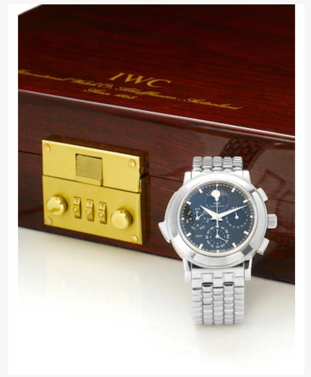 IWC Grande Complication Solid Platinum Limited Edition Mens Watch