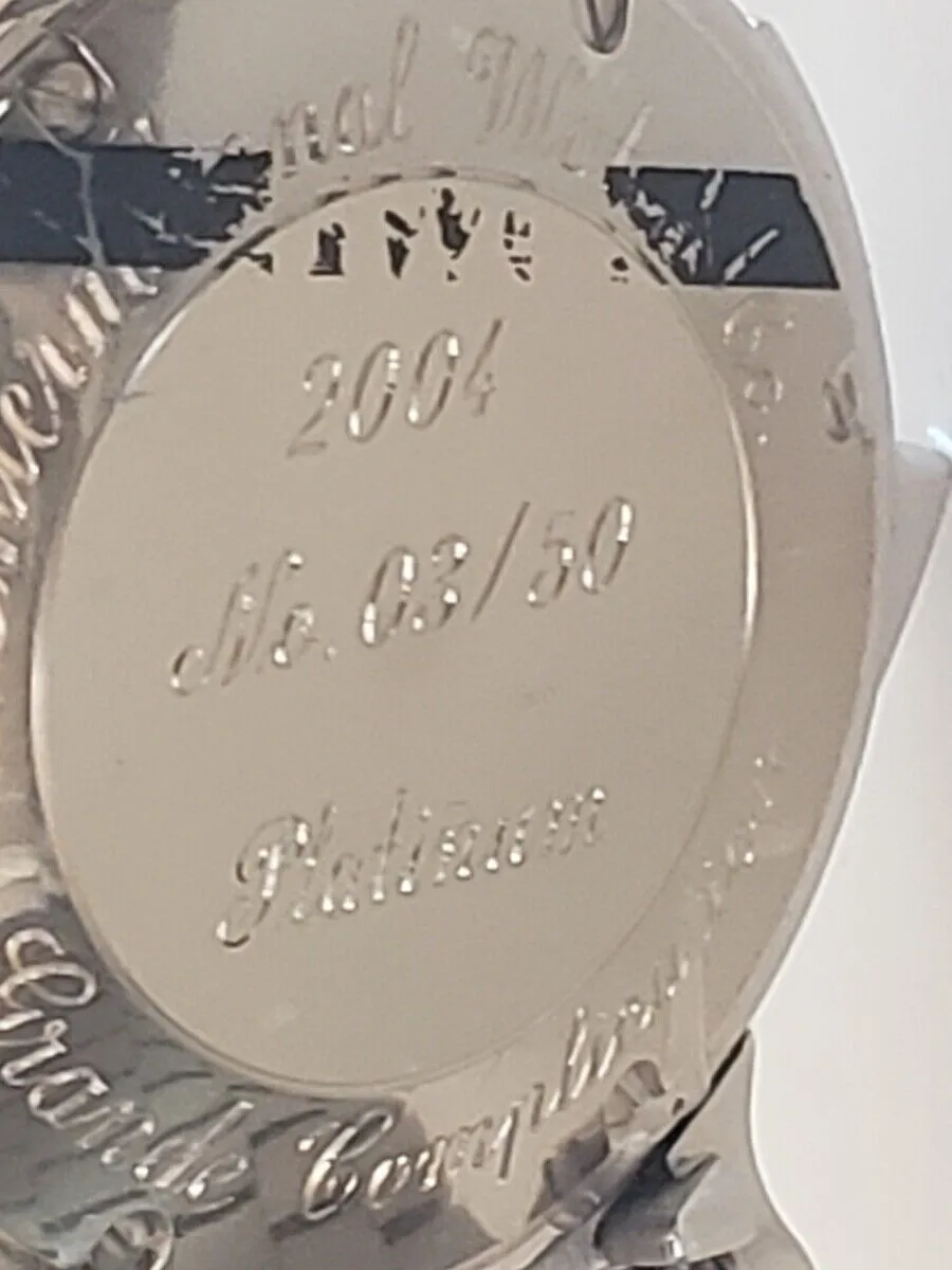IWC Grande Complication Solid Platinum Limited Edition Mens Watch