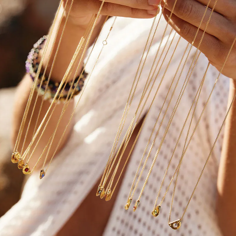 JANUARY BIRTHSTONE NECKLACE