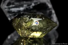 John of God Quartz Citrine Smoky Double Terminated Crystal w/ Rainbows