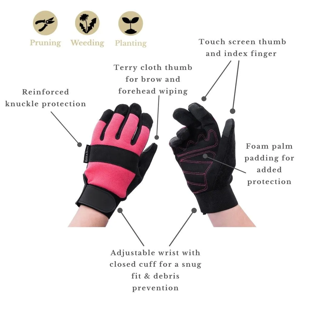 Kent & Stowe Pink Flex Protect Gloves