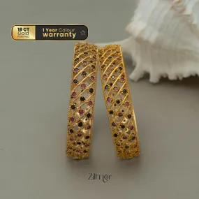 KF101276 - Gold Plated AD Bangle (pair)