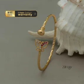 KI101060 - Gold Plated Adjustable Bangle
