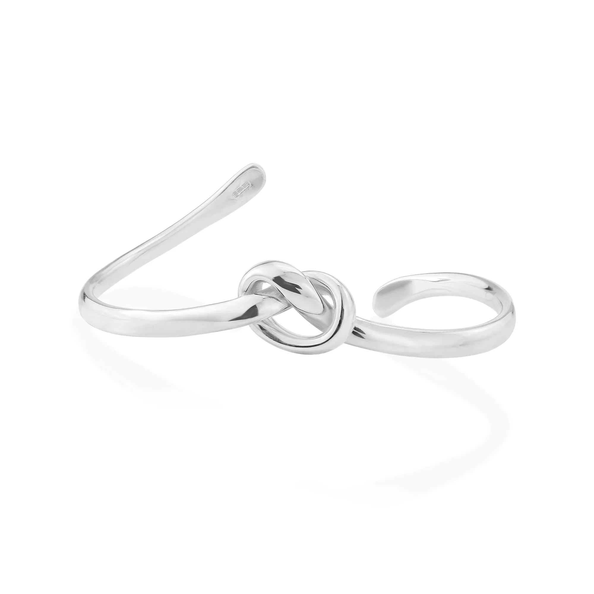 Knot Silver Cuff