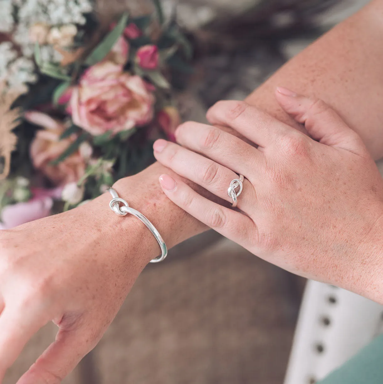 Knot Silver Cuff