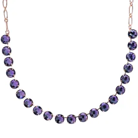 Large Round Necklace in "Amethyst" *Custom*