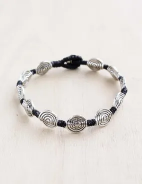 Large Spiral Alloy Bracelet