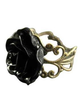 Latest Black Rose Alloy Ring