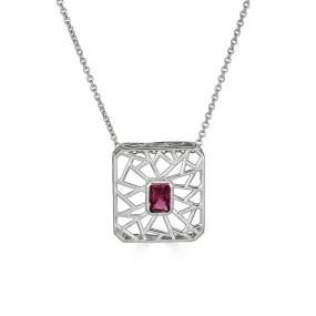 Lattice Amethyst Necklace
