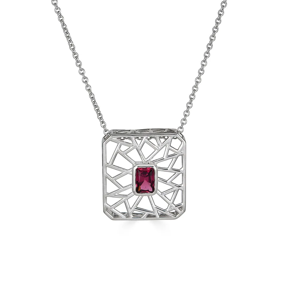 Lattice Amethyst Necklace