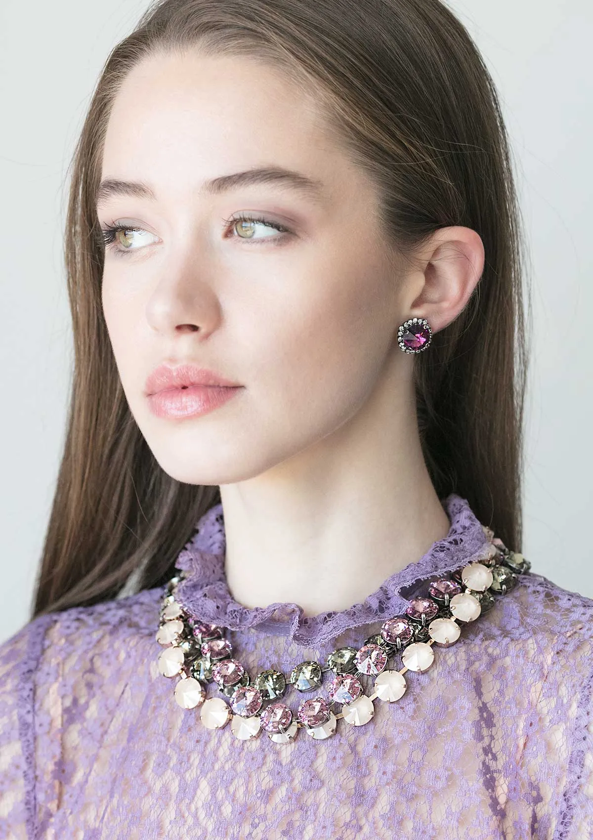 Light Amethyst Rivoli Necklace