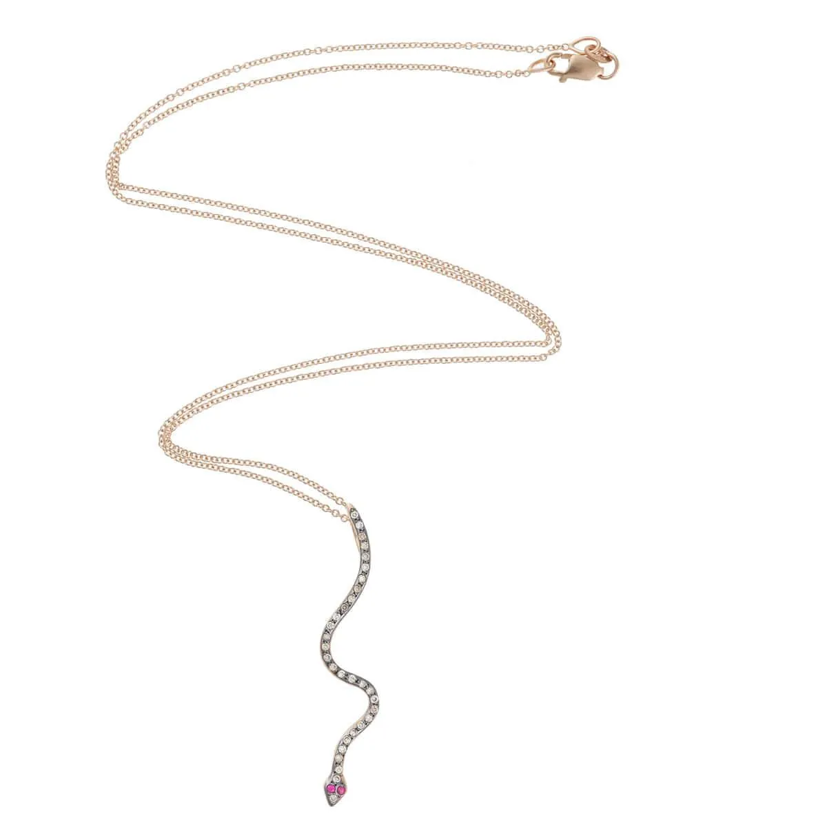 Lucky Snake Pendant P-Chd-Ru