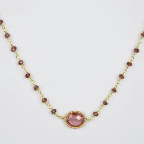 Marsala and Garnet Erica Necklace