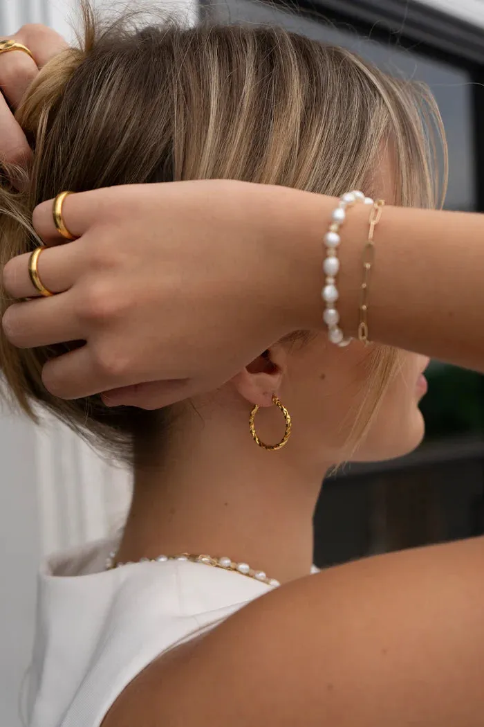 May Martin Amber Hoops