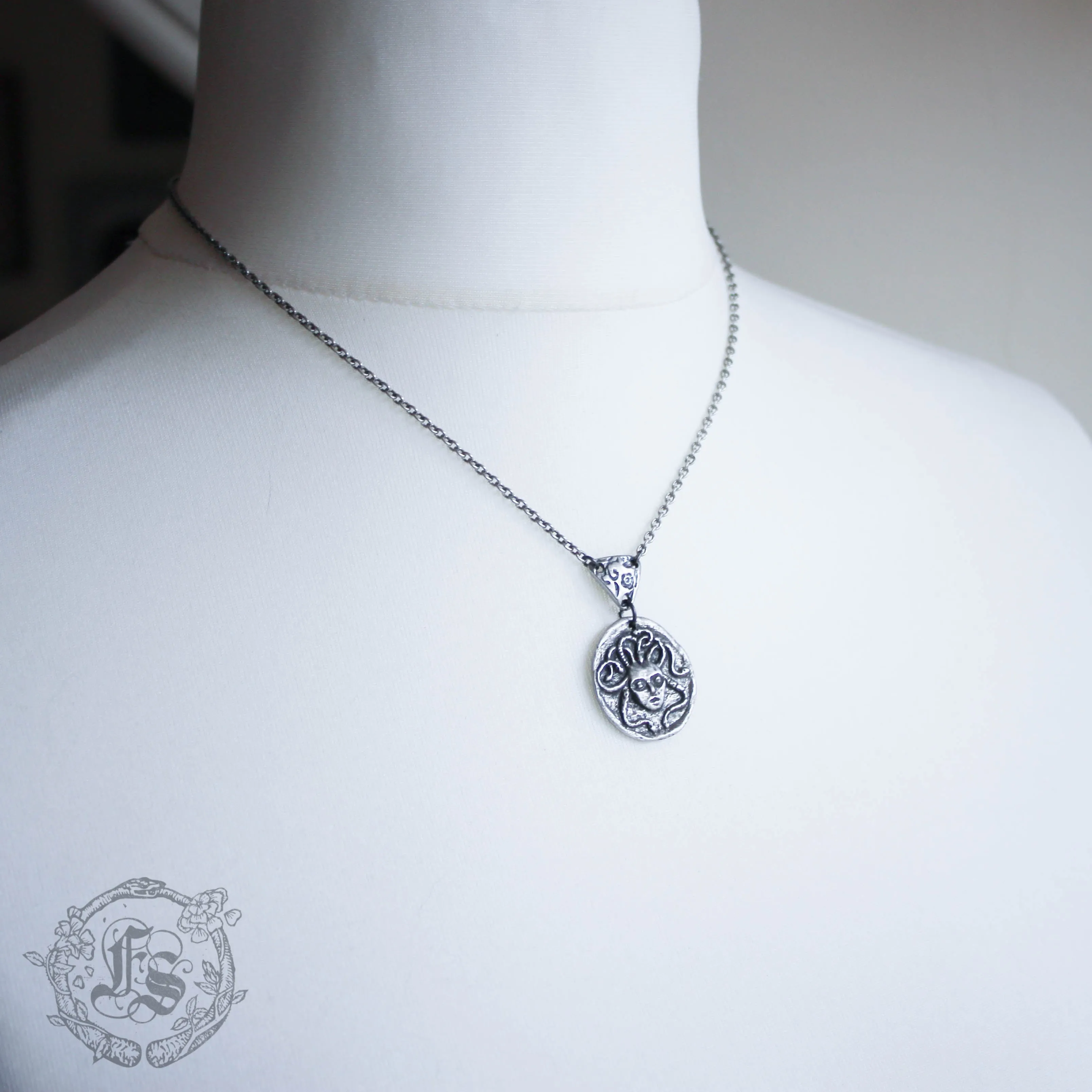 Medusa Ouroboros Necklace