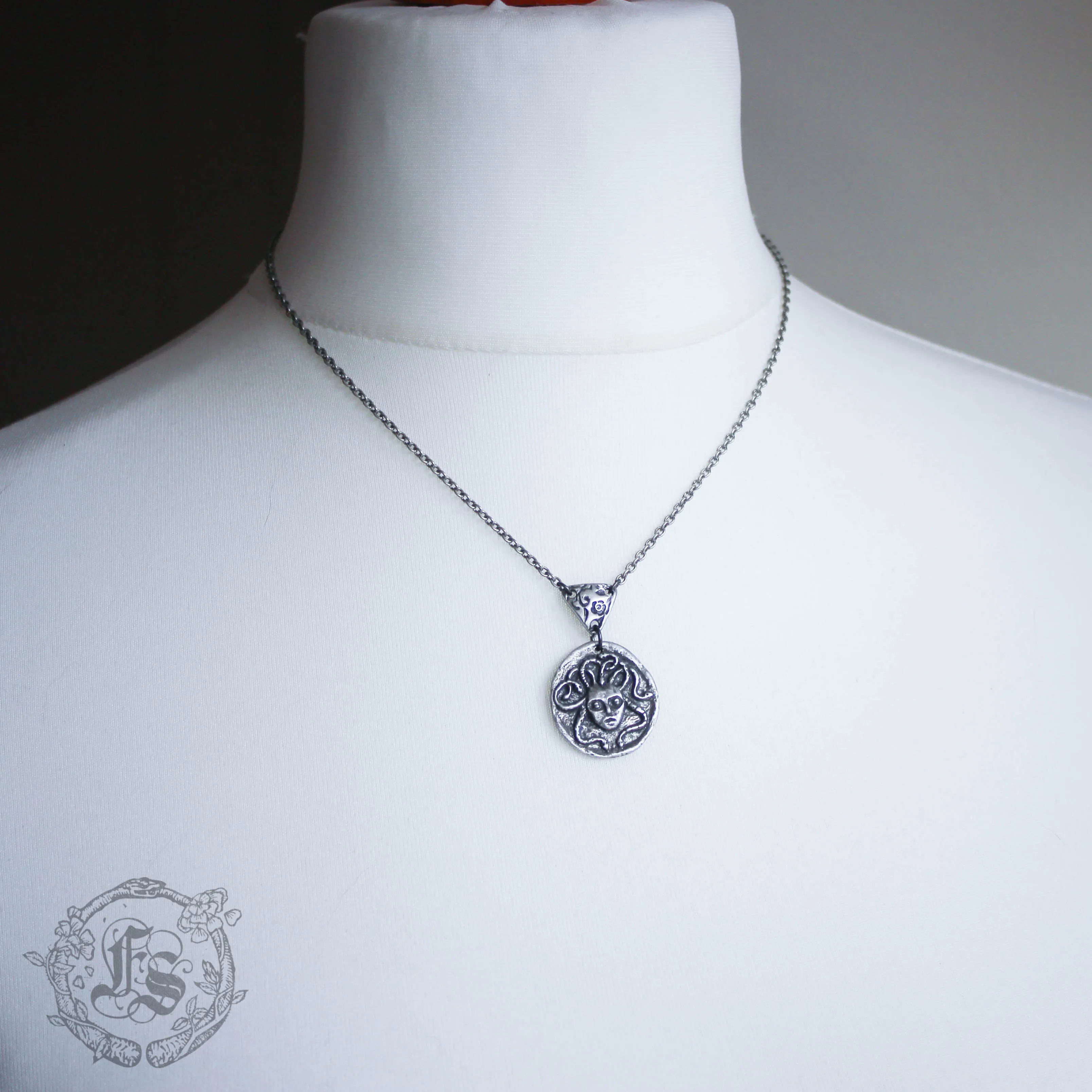Medusa Ouroboros Necklace