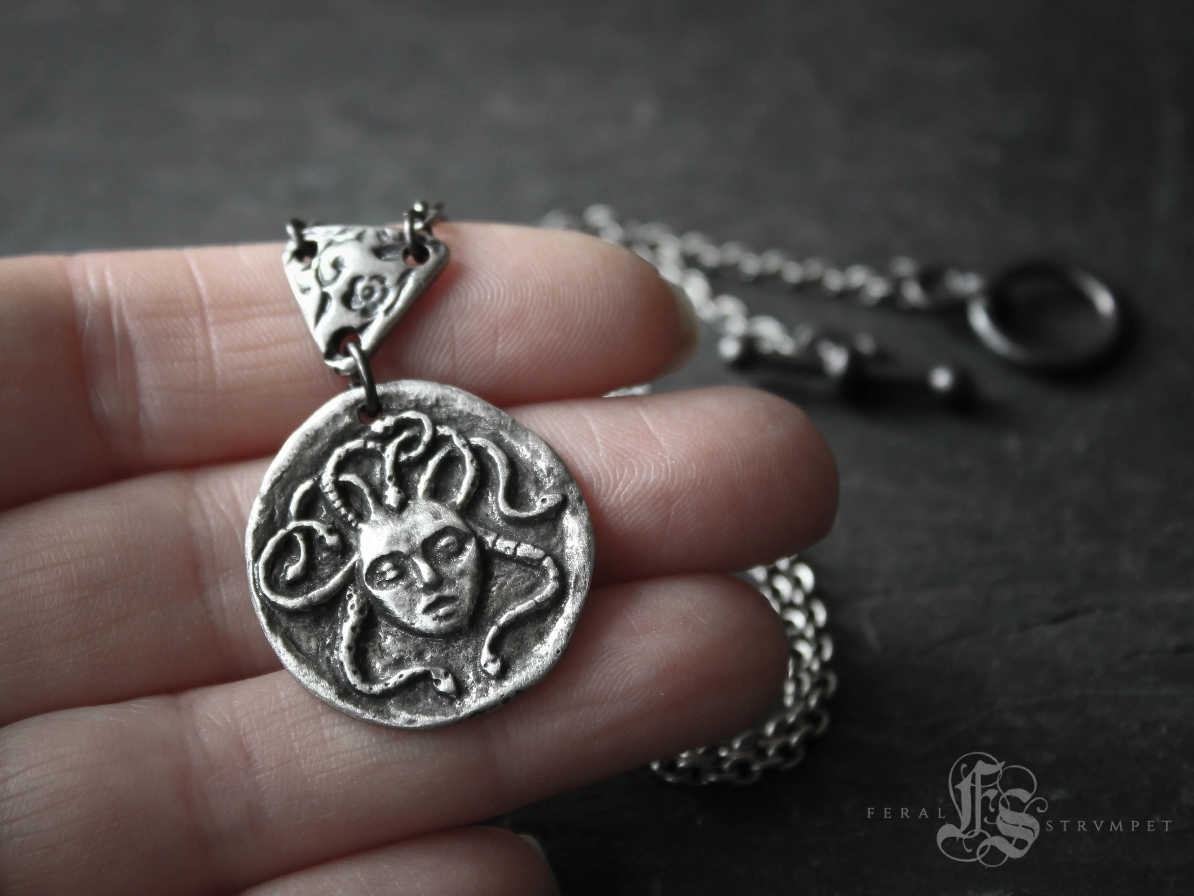 Medusa Ouroboros Necklace