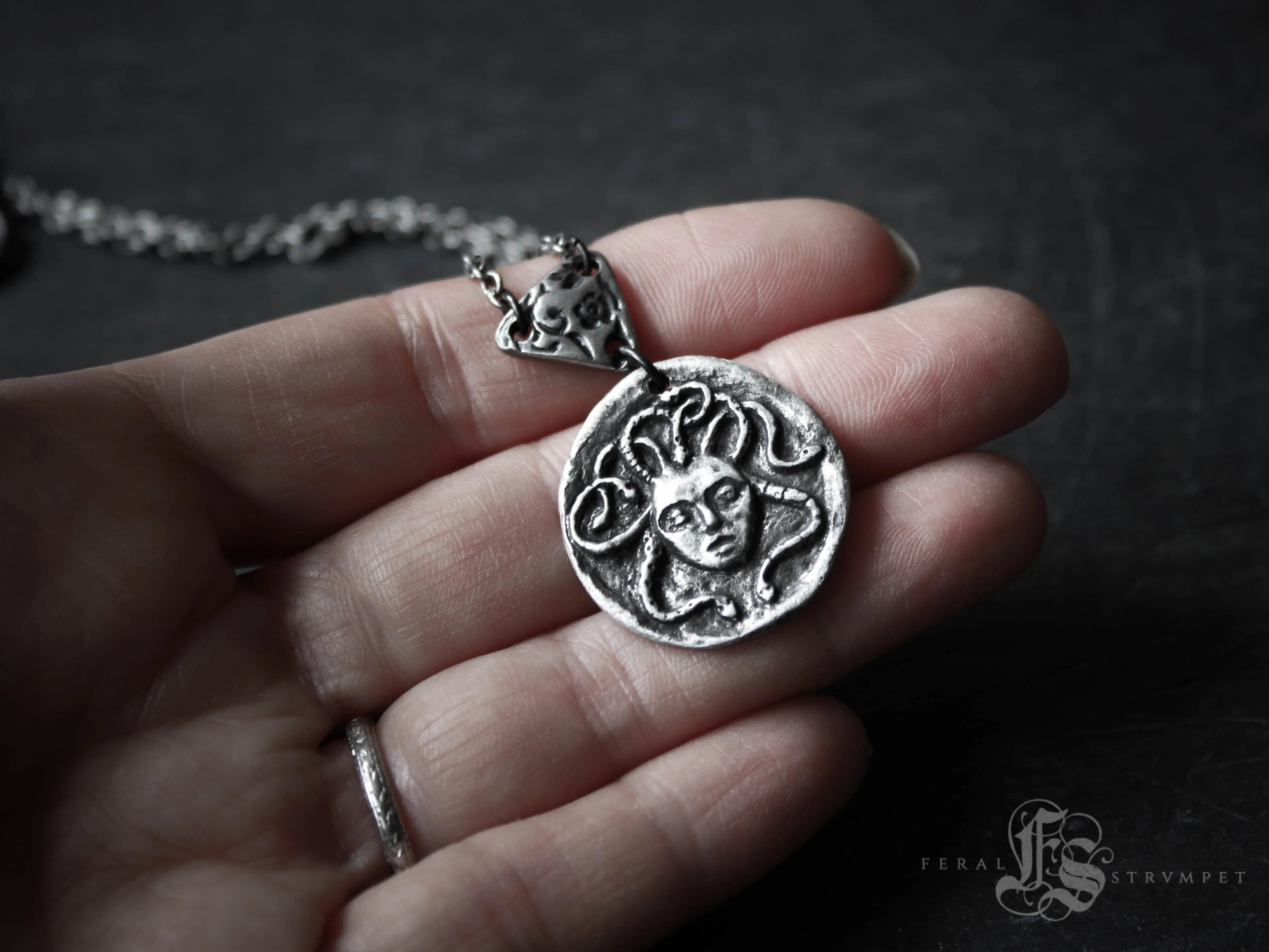 Medusa Ouroboros Necklace