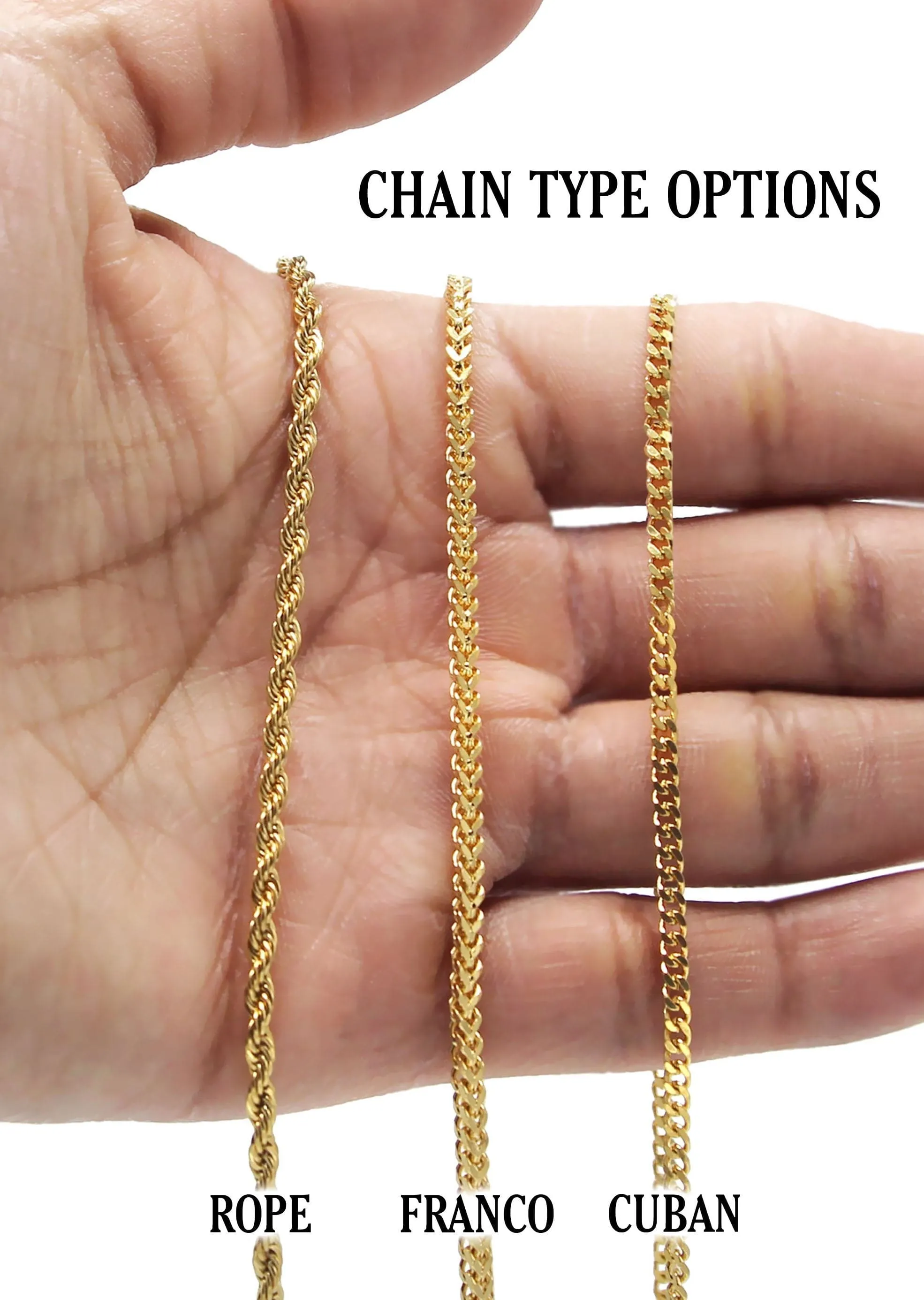 Mens Gold Plated Franco Chain & Ruby Pendant | Appx. 15.4 Grams