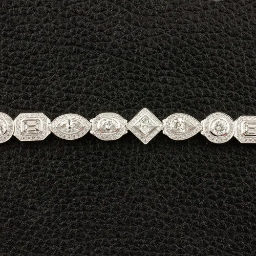 Multi-shape Diamond Bracelet