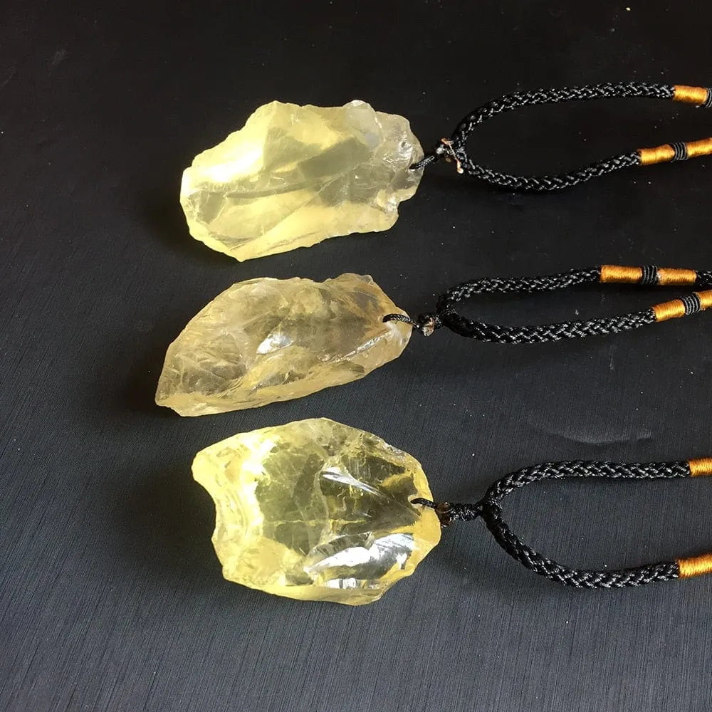 Natural Citrines Quartz Necklace