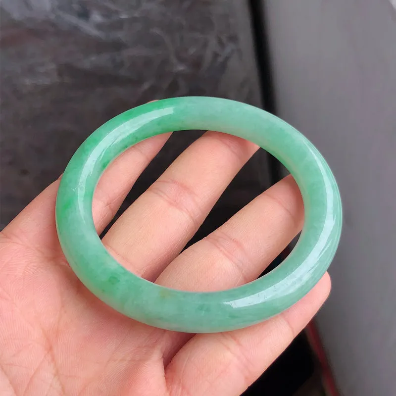 Natural Jade Bangle Jadeite Bangle Internal Diameter 55.6mm NBE085