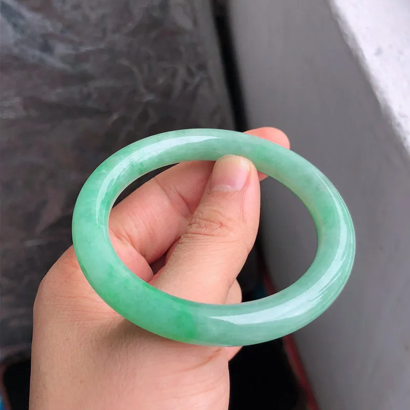 Natural Jade Bangle Jadeite Bangle Internal Diameter 55.6mm NBE085