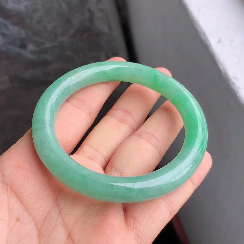 Natural Jade Bangle Jadeite Bangle Internal Diameter 55.6mm NBE085