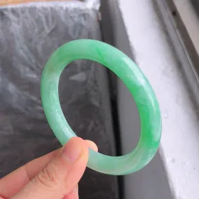 Natural Jade Bangle Jadeite Bangle Internal Diameter 55.6mm NBE085