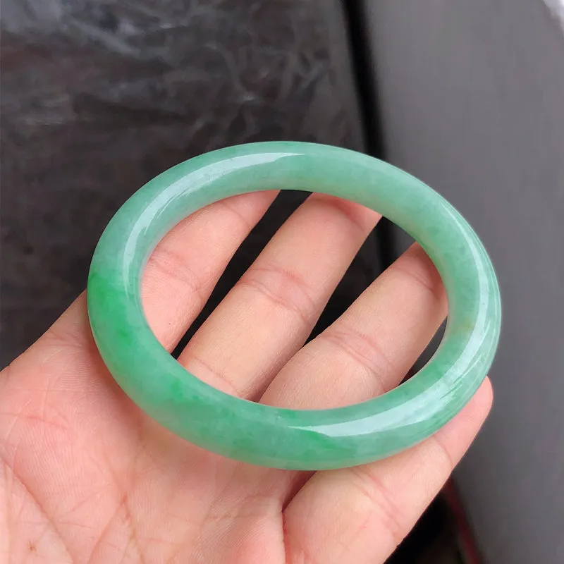 Natural Jade Bangle Jadeite Bangle Internal Diameter 55.6mm NBE085
