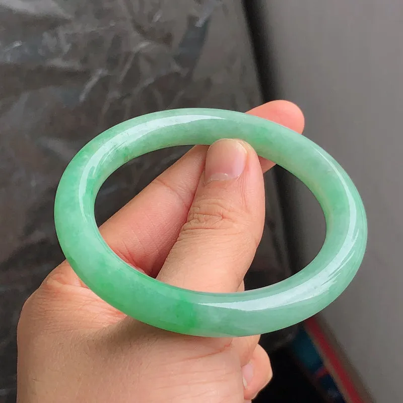 Natural Jade Bangle Jadeite Bangle Internal Diameter 55.6mm NBE085
