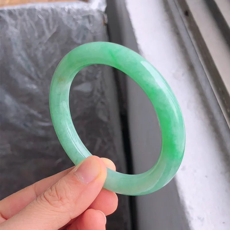 Natural Jade Bangle Jadeite Bangle Internal Diameter 55.6mm NBE085