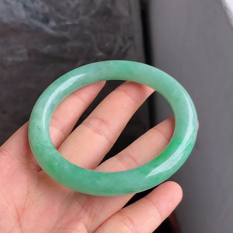 Natural Jade Bangle Jadeite Bangle Internal Diameter 55.6mm NBE085